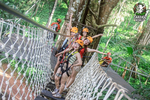 Chiang Mai: Jungle Zipline and White Water Rafting Tour