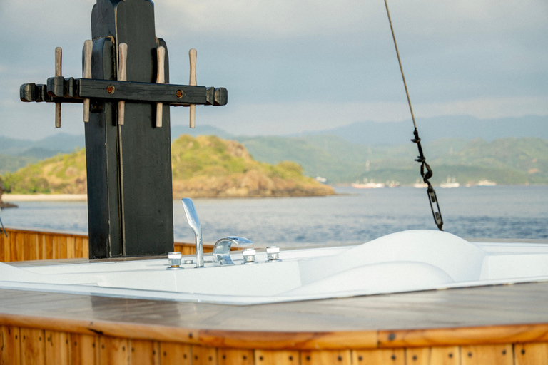 Labuan Bajo: 3-Day Komodo Sailing Luxury Boat with All Fees Deluxe Boat - Private Standar Room (2pax/room)