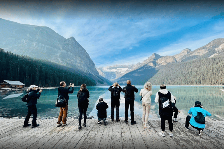 Banff: Experience Lake Louise & Johnston Canyon Shuttle From Mount Royal Hotel Bus Terminal