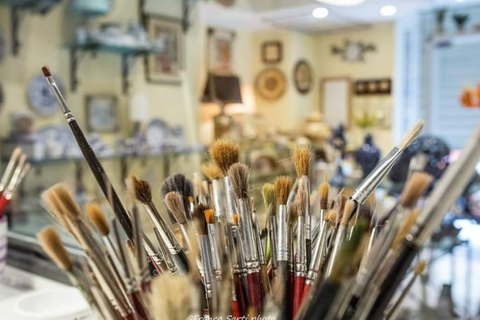 Cagli: Plate painting workshop with Le Cerquate decoration