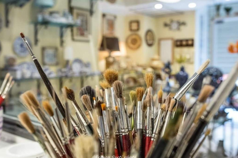 Cagli: Plate painting workshop with Le Cerquate decoration