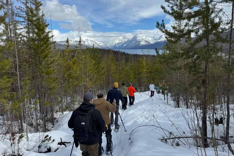Glacier-Nationalpark: Kombi-Tour mit dem Auto + Schneeschuhwanderung. Foto: GetYourGuide