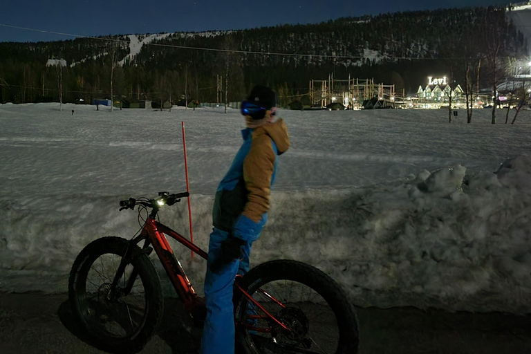 Levi Lapland: Easy E-fatbiking to search Northern Lights