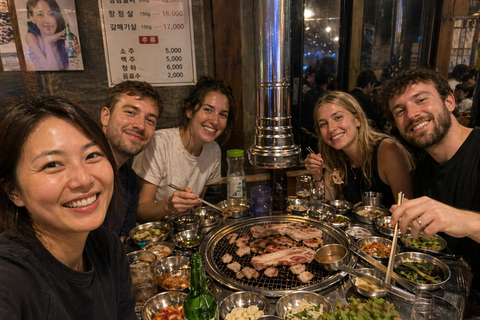 Korean BBQ Night Tour with Market Alleys and Local Stories