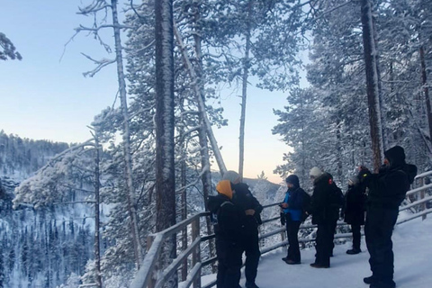 Rovaniemi: Korouoma Frozen Waterfalls Hike & Hot BBQ Lunch Rovaniemi: Korouoma Small Group Guided Hike & Hot BBQ lunch