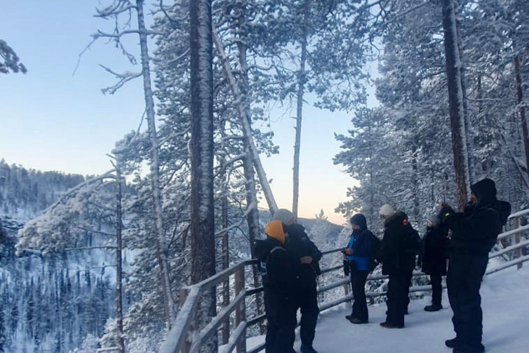 Rovaniemi: Korouoma Frozen Waterfalls Hike & Hot BBQ Lunch Rovaniemi: Korouoma Small Group Guided Hike & Hot BBQ lunch