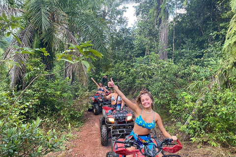 Krabi : Zipline, quad et escalade à la cordeJournée entière de zipline