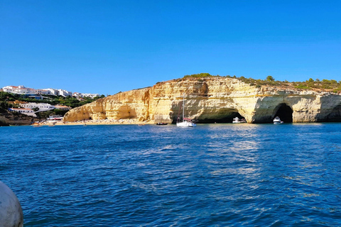 Benagil Cave Tour with Swim Stop, free Drink & Sunset Option Benagil Caves & Coast Boat Tour with Swim Stop and Drink