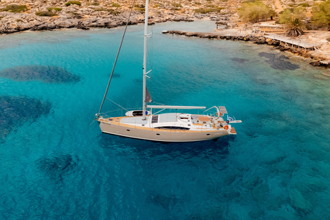 Heraklion: Dia Island Luxury Sailing Trip with Meal & Drinks Shared Luxury Morning Sailing Trip with Meal and Drinks
