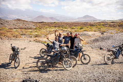 Tenerife: Ocean View Electric Dirt Bike Coastal Adventure 20 min Talaria EBike Test Drive on dirt track