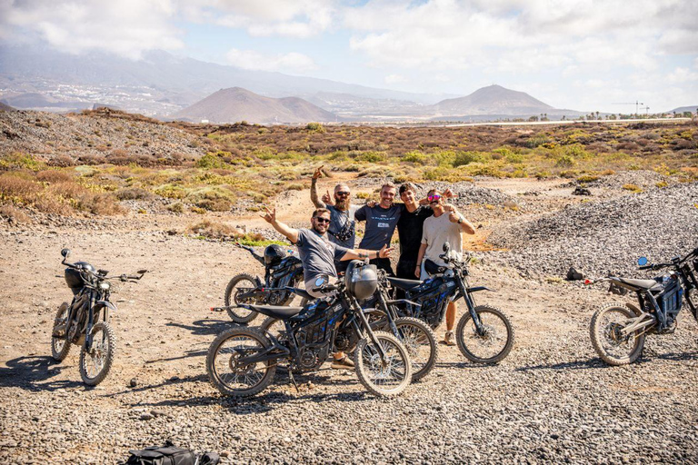 Tenerife: Ocean View Electric Dirt Bike Coastal Adventure 20 min Talaria EBike Test Drive on dirt track
