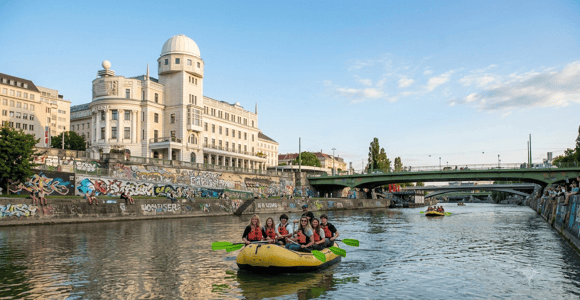 Vienna: Guided Danube Canal Rafting Tour