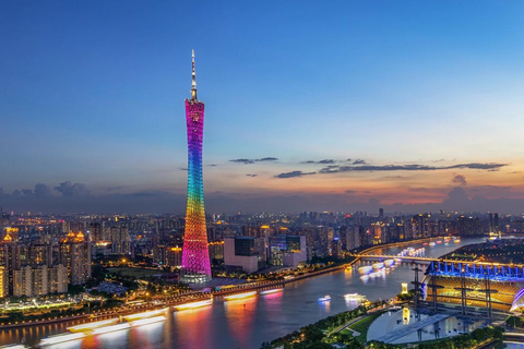 Guangzhou : Croisière nocturne sur la rivière des Perles et découverte de la ville