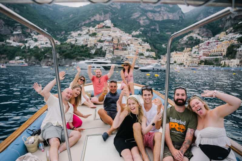 From Positano Amalfi Coast Sunset Cruise Group Tour Getyourguide