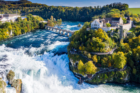 Excursion d&#039;une journée avec chauffeur privé : Zurich&gt;Chutes du Rhin et Stein am Rhein