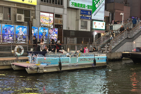 Osaka: Dotonbori-Flusskreuzfahrt mit Blick auf das Glico-Schild und die Neonlichter