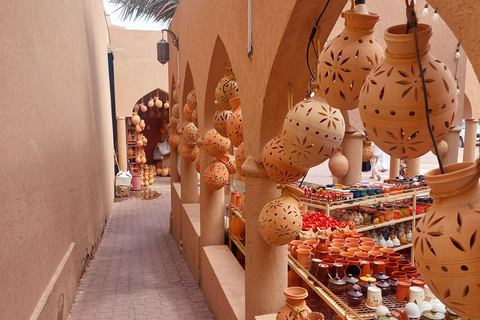 From Muscat: Nizwa & Jebel Akhdar Wonders Adventure Day Trip Nizwa, Birkat Al Mouz & Jebel Akhdar Sunset Experience