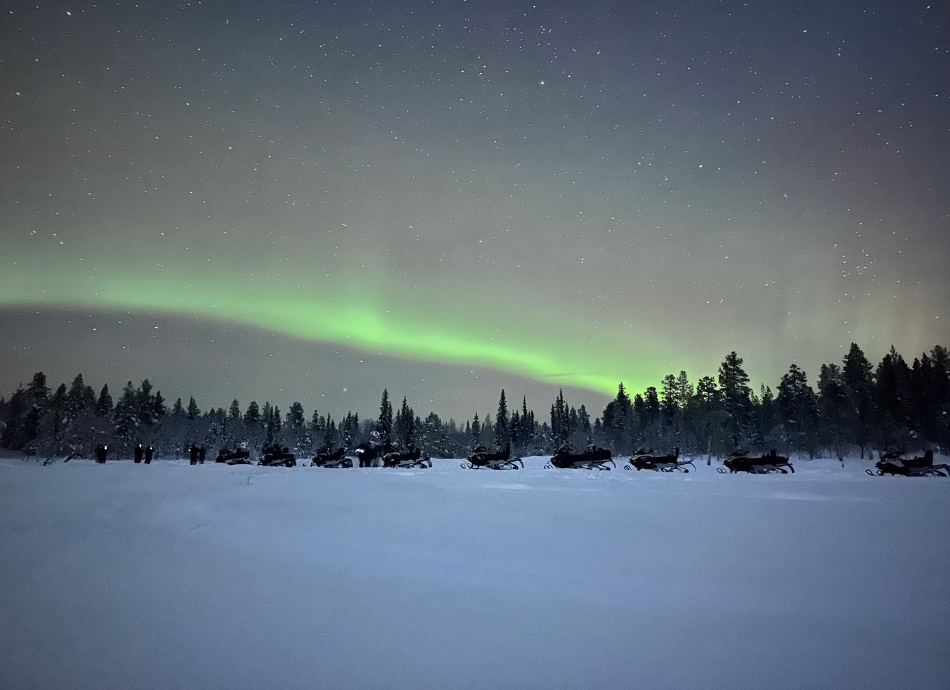 Kiruna: Guidet snescootertur og nordlysjagt