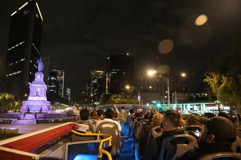 Mexico City : Visite de nuit en bus à impérialeVisite nocturne de la ville de Mexico