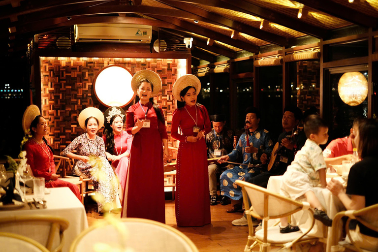 Hue: Luxury Sunset Tea & Dinner Cruise on Perfume River [No Dinner] Luxury Sunset Tea Cruise