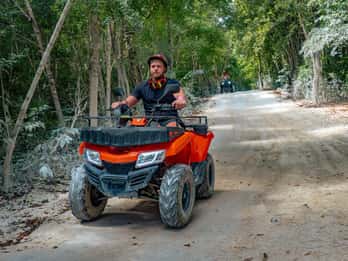 cozumel atv off road adventure to Jade Cavern