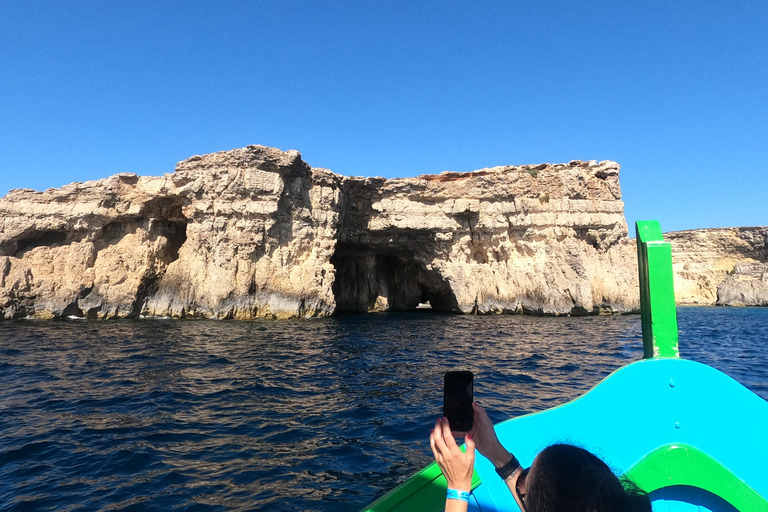 Privécharter van een hele dag rond Comino, Gozo &amp; Malta