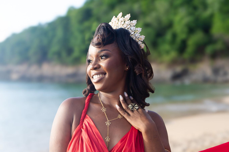 Fotografering i spektakulära klänningar på de vackraste stränderna 972