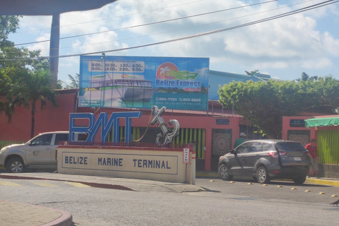 From Your Hotel in San Ignacio to Caye Caulker/Van + Ferry