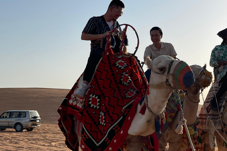 Riyadh:Red Sand Dunes camel ride&Quad&Sandboarding Adventure Private Tour with pick up and drop off from your location