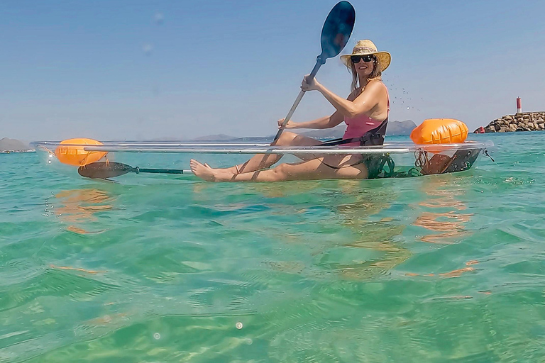 Can Picafort: Transparent Kayak Rental Adventure