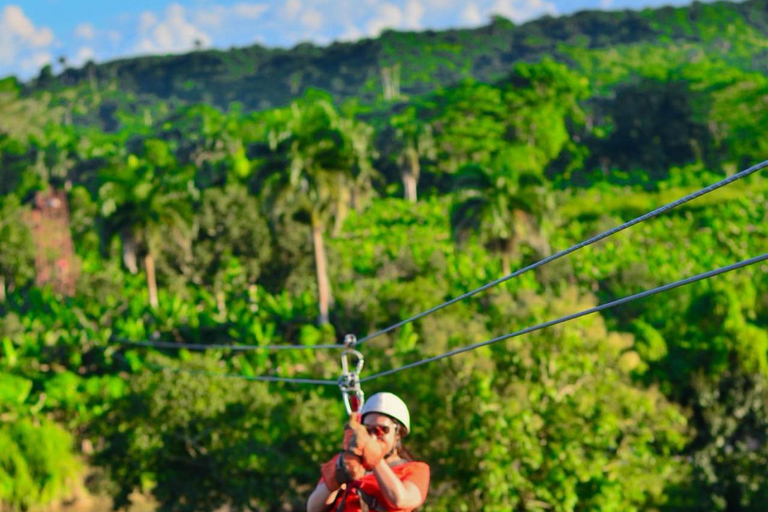 Punta Cana: fly through the jungle on our incredible zipline. Fly over the jungle of Punta Cana with our incredible Zipline.