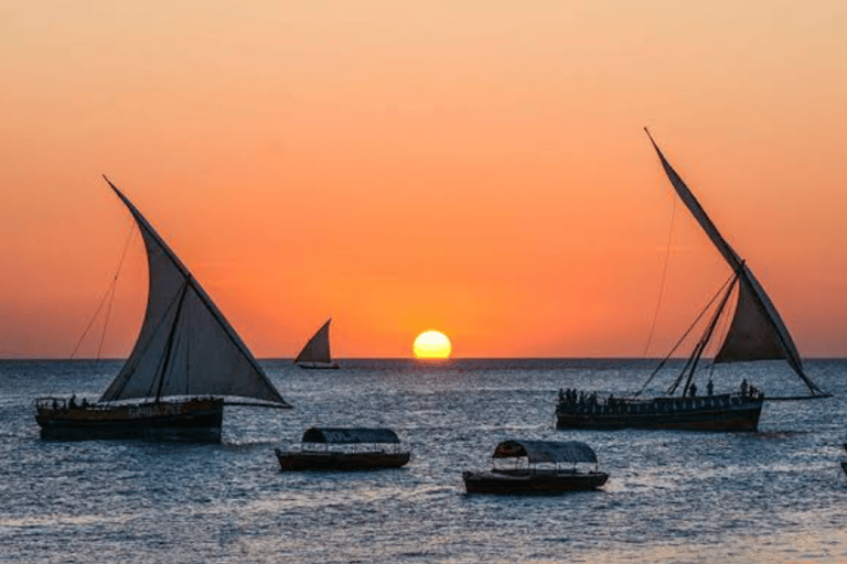 Zanzibar: Private Sunset Cruise With Music At Stonetown Luxury Sunset Cruise With Traditional Music