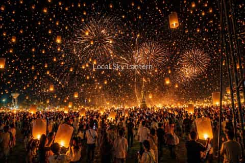 Chiangmai:Release sky lanterns into the sky full of wishes - Image 3