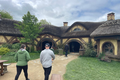 Desde Auckland: Hobbiton, cuevas de Waitomo y casa kiwiHobbiton y cuevas de Waitomo en grupo pequeño desde Auckland