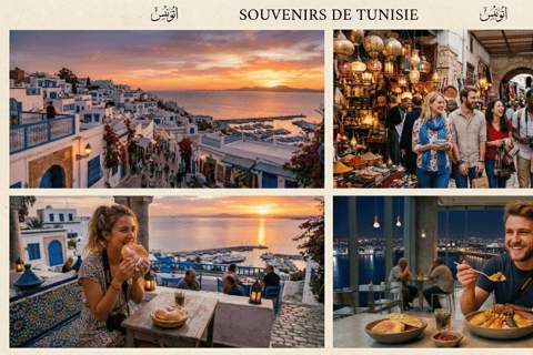 Tunis by Night: Medina, Sunset at Sidi Bou Said & Tunisian Dinner Tunis by Night: Medina, Sunset at Sidi Bou Said, & Tunisian Dinner
