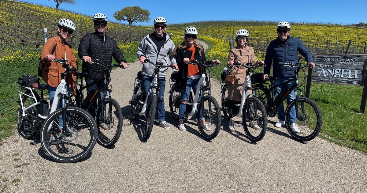Santa Bárbara: Ruta del vino en bicicleta eléctrica con transporte ...