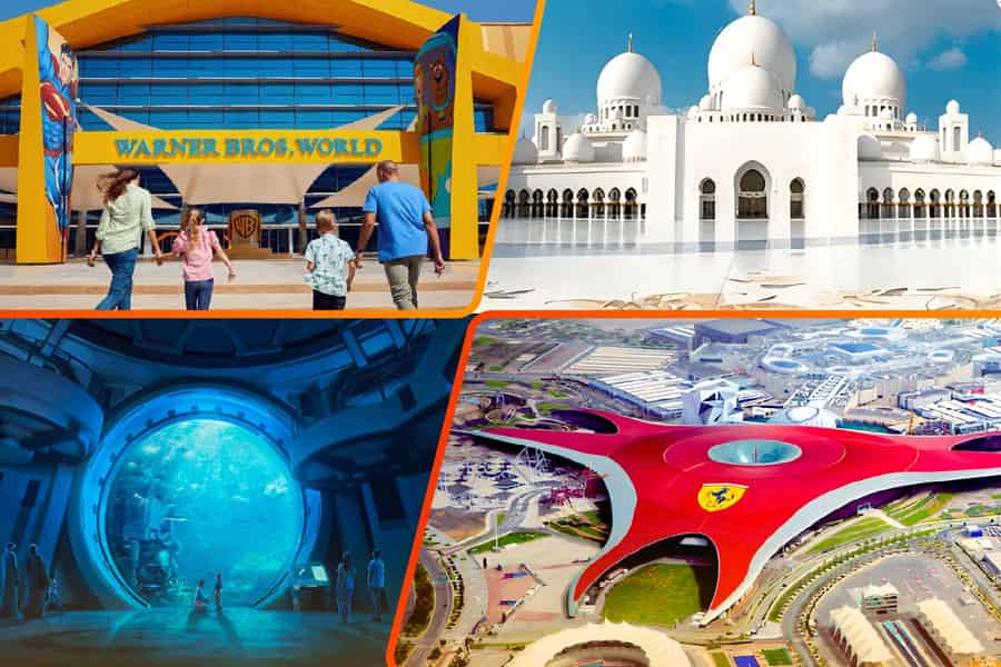 Dubai: Sheikh Zayed Moschee & Ferrari World Eintritt mit Transfer