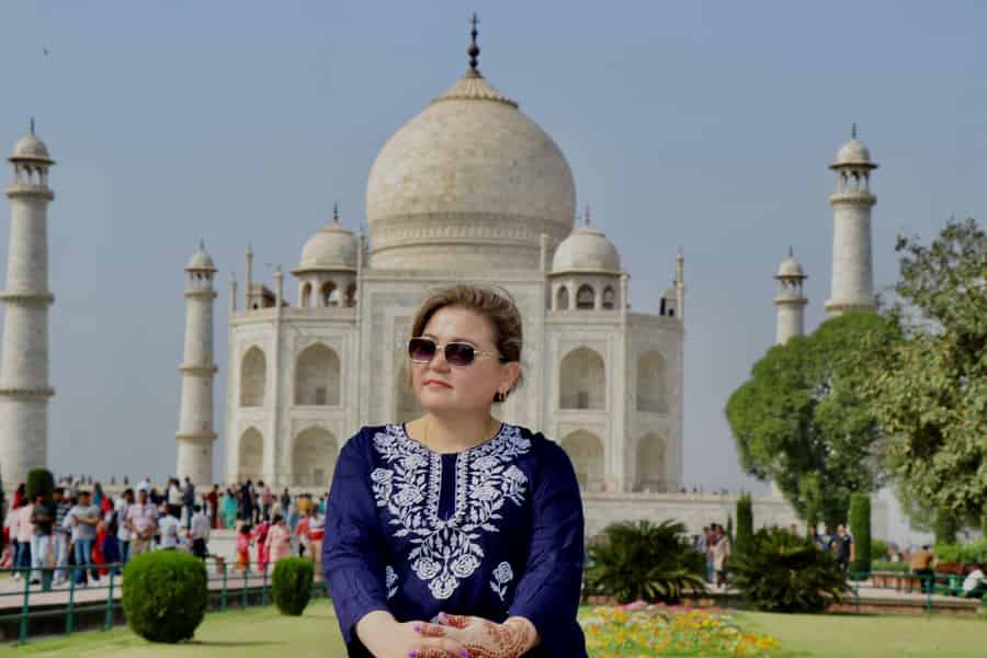Halbtagestour zum Taj Mahal und Roten Fort bei Sonnenaufgang mit Transfer. Foto: GetYourGuide