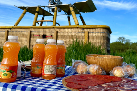 Segovia: Hot-air balloon ride with cava toast