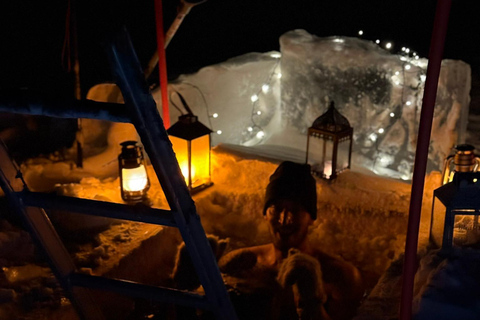 Private Traditional Sauna, Ice Dip and Dinner in the Wild