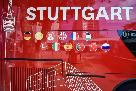 Stuttgart : billet 24 h pour le bus à arrêts multiplesParcours bleu et vert