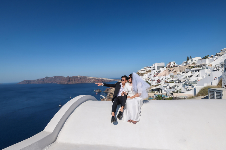 Prywatna sesja ślubna na Santorini