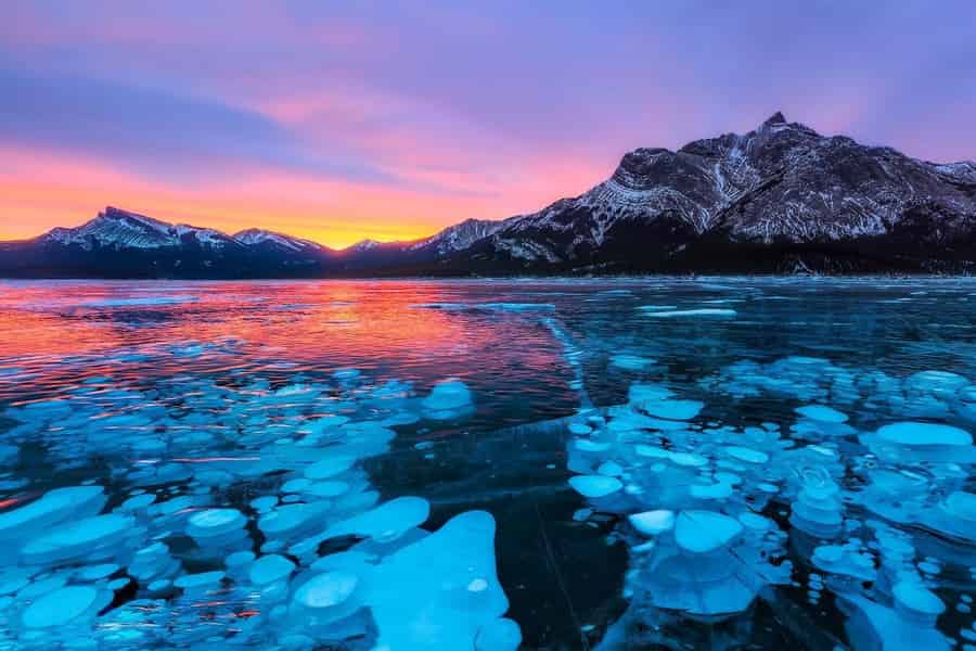 Jasper Athabasca Sunwapta Falls/Abraham Ice Bubble Peyto Lake. Foto: GetYourGuide Jasper Athabasca Sunwapta Falls/Abraham Ice Bubble Peyto Lake. Foto: GetYourGuide