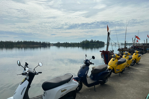 Hoi An Untold: E-scooter Tour to Countryside and Basket Boat