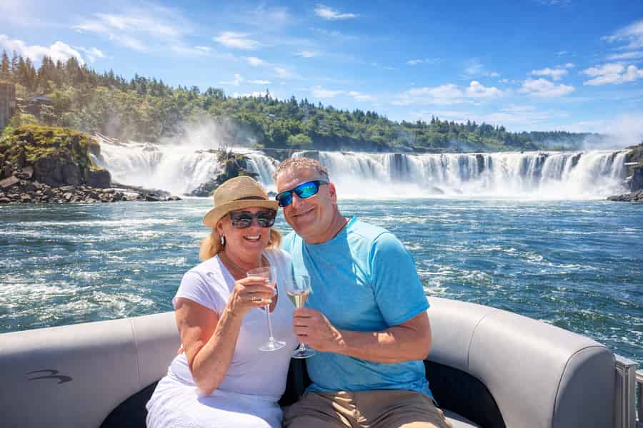 Unsere 2-stündige Bootstour ab Portland zu den Willamette Falls. Foto: GetYourGuide