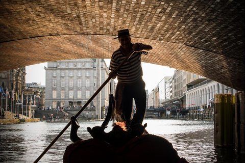 Hamburg: Alster Lake public Tour in a Real Venetian Gondola