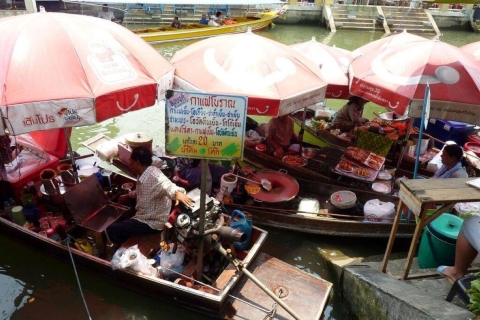 UNESCO : Visite privée du marché flottant d'Amphawa et du marché du trainMaeklong+Damnoen Saduak+Amphawa Private Tour (francophone)