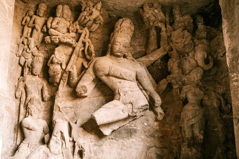 Visite des grottes d&#039;Elephanta à Mumbai - Options pour groupes et particuliersVisite en petit groupe