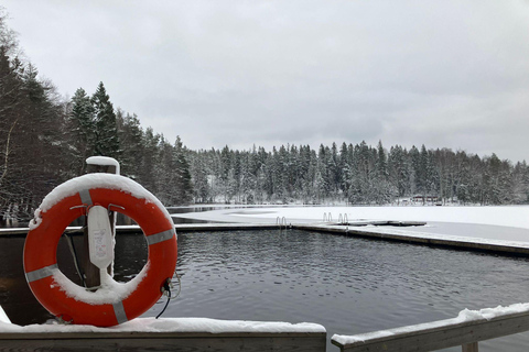 Traditional smoke sauna experience and national park visit