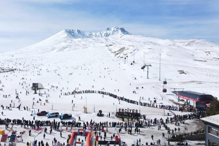 Cappadocia: Mount Erciyes Ski Resort Day Trip with meal and Ski Pass (10 rides)